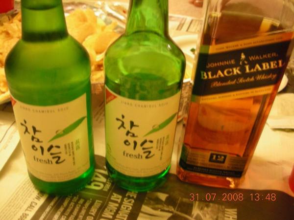 soju + johnnie walker