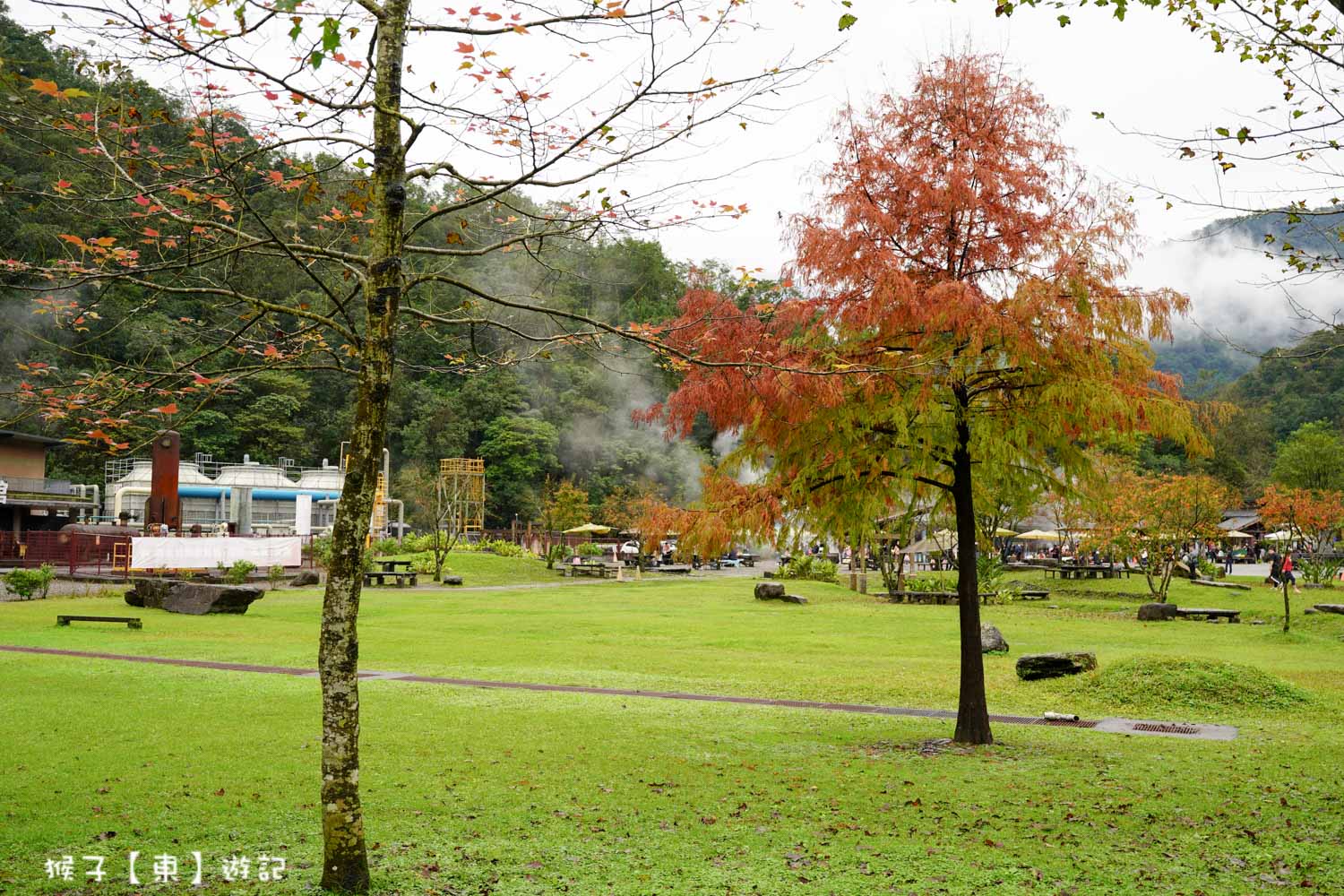冬天必訪行程 免費泡溫泉足湯好療癒 群山環抱 雲霧繚繞 竹簍煮溫泉蛋 玉米 2026最新價格 @猴子【東】遊記 @猴子【東】遊記