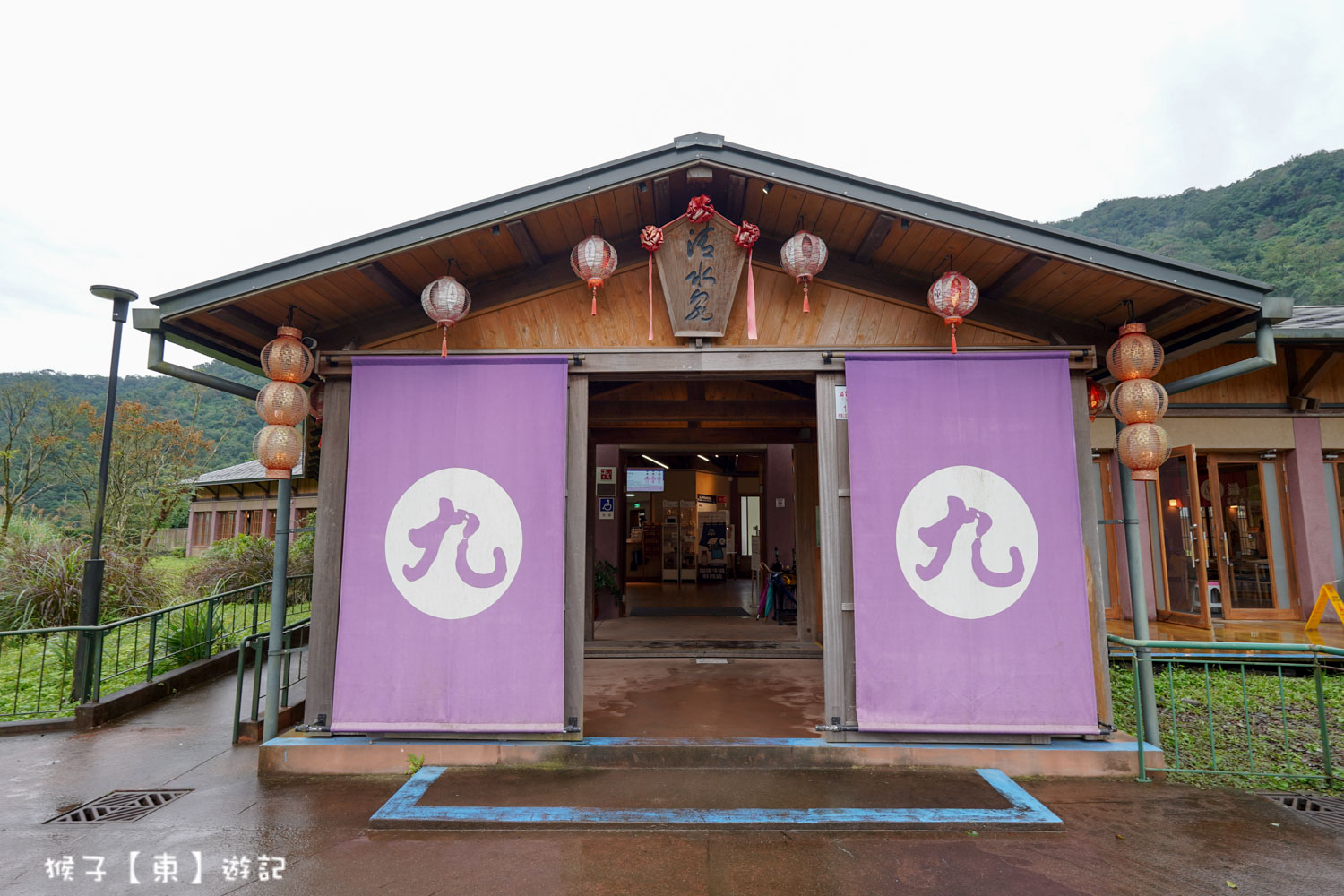 宜蘭清水泉湯屋日式木造建築外觀