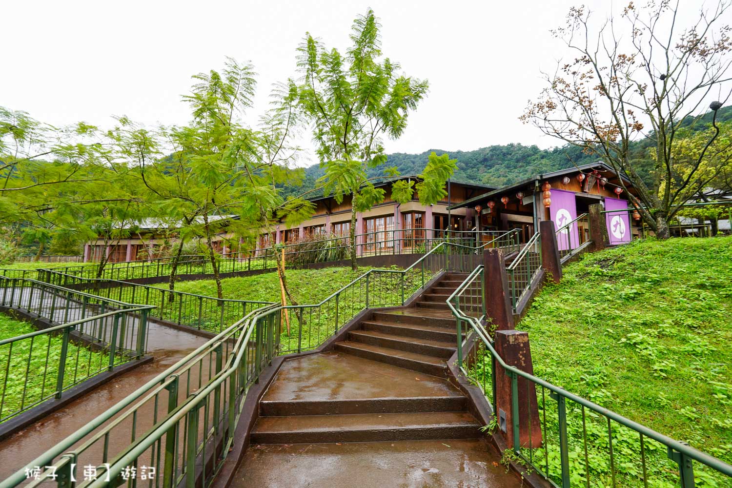 宜蘭清水泉湯屋日式木造建築外觀