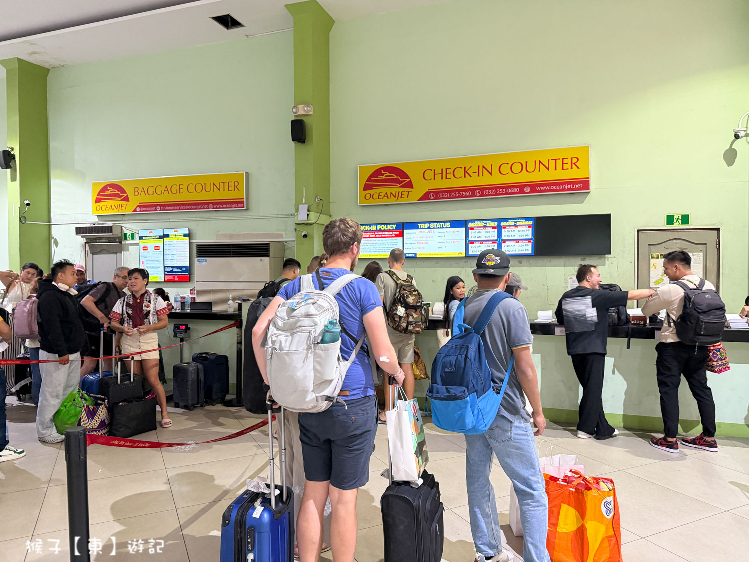 2026宿霧搭船到薄荷島交通方式 OceanJet 渡輪搭乘攻略 碼頭報到 行李托運 搭比拉蘭碼頭包車 @猴子【東】遊記 @猴子【東】遊記